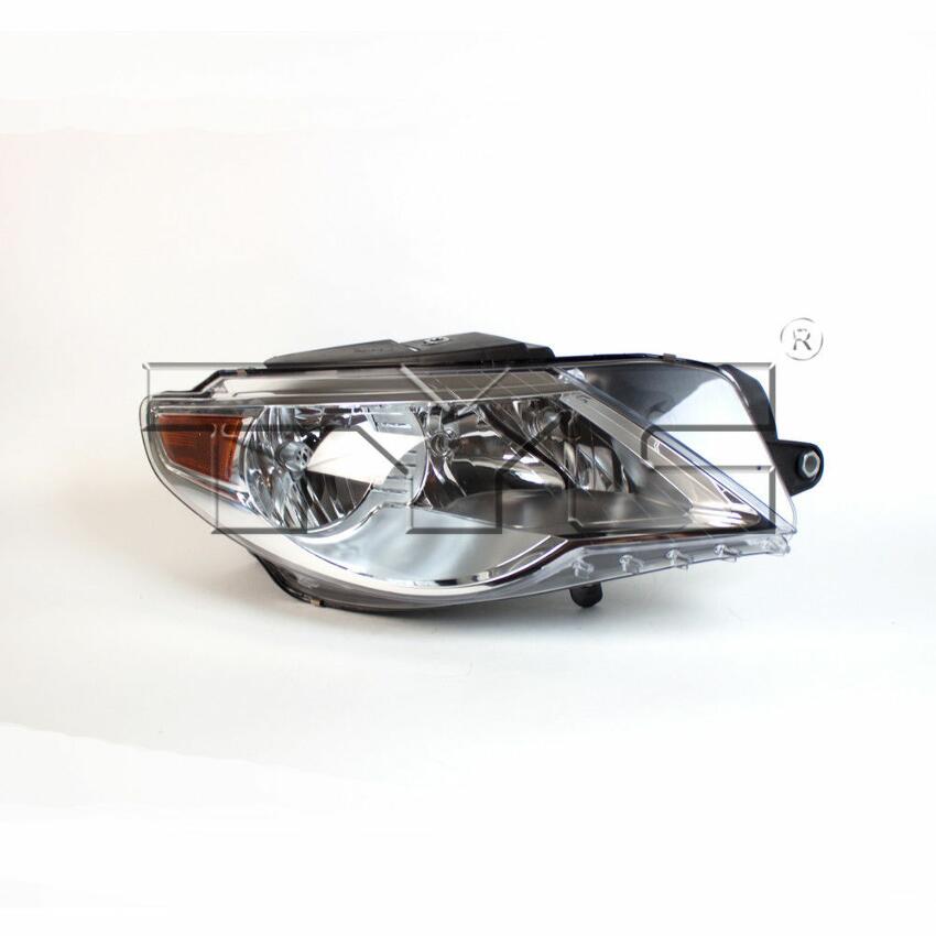 VW Headlight Assembly - Driver Side (Halogen) (NSF) 5N1941031AC - TYC 209052001